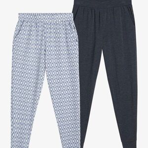 2-Pack Eddie Bauer lounge Pants - Blue Pattern & Heather Navy